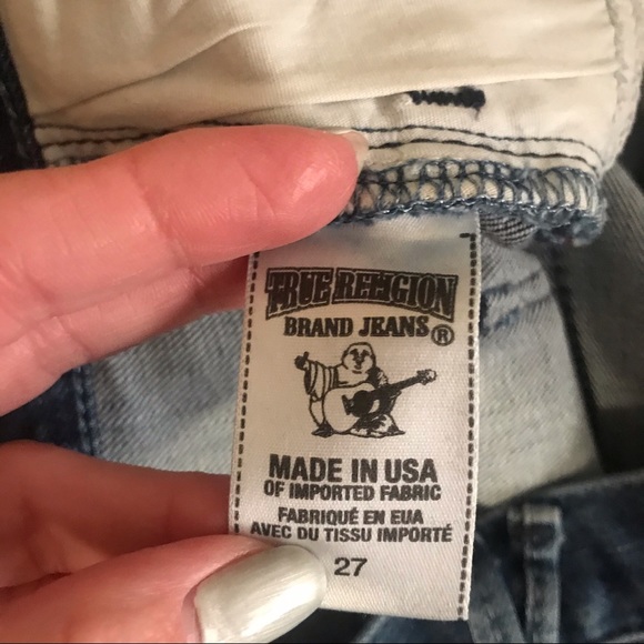 True Religion Audrey Crop Jean In Vintage Selvage - Picture 5 of 13